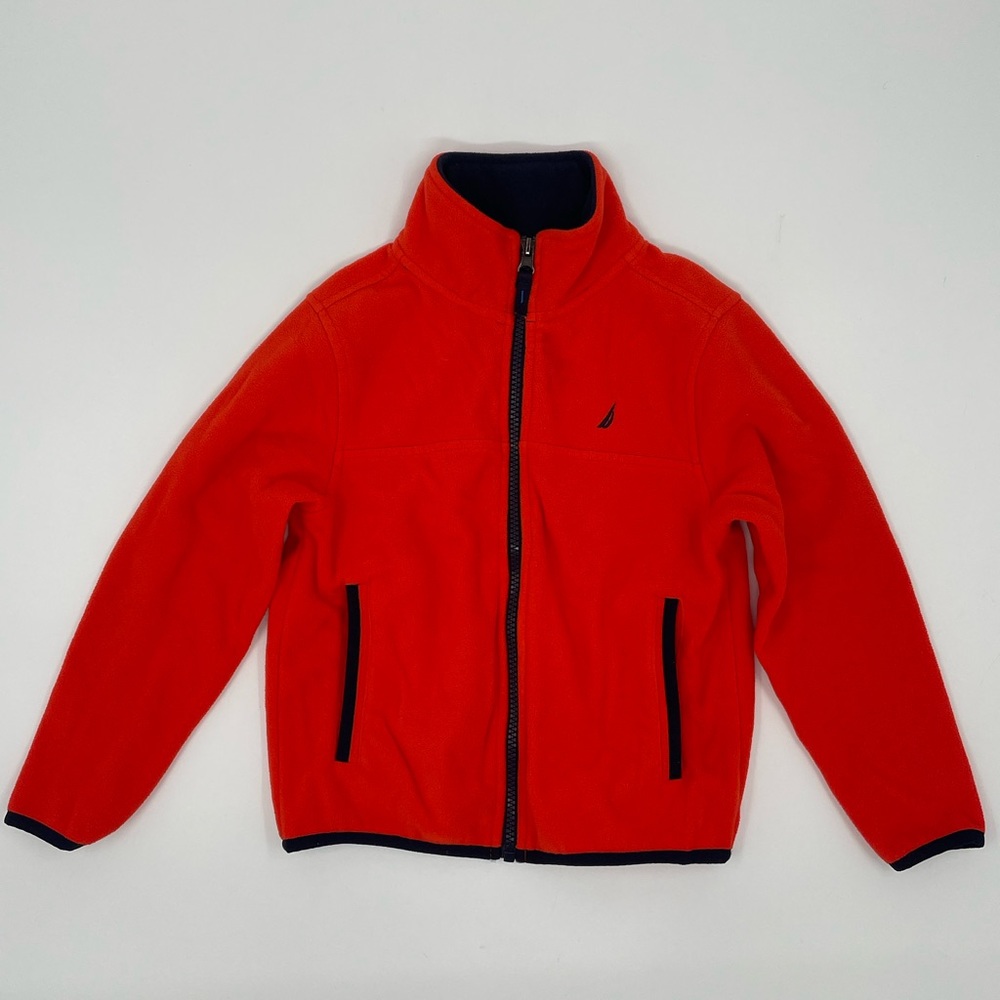 Nautica Bright Red Boy’s Fleece Jacket - Size Small (4)